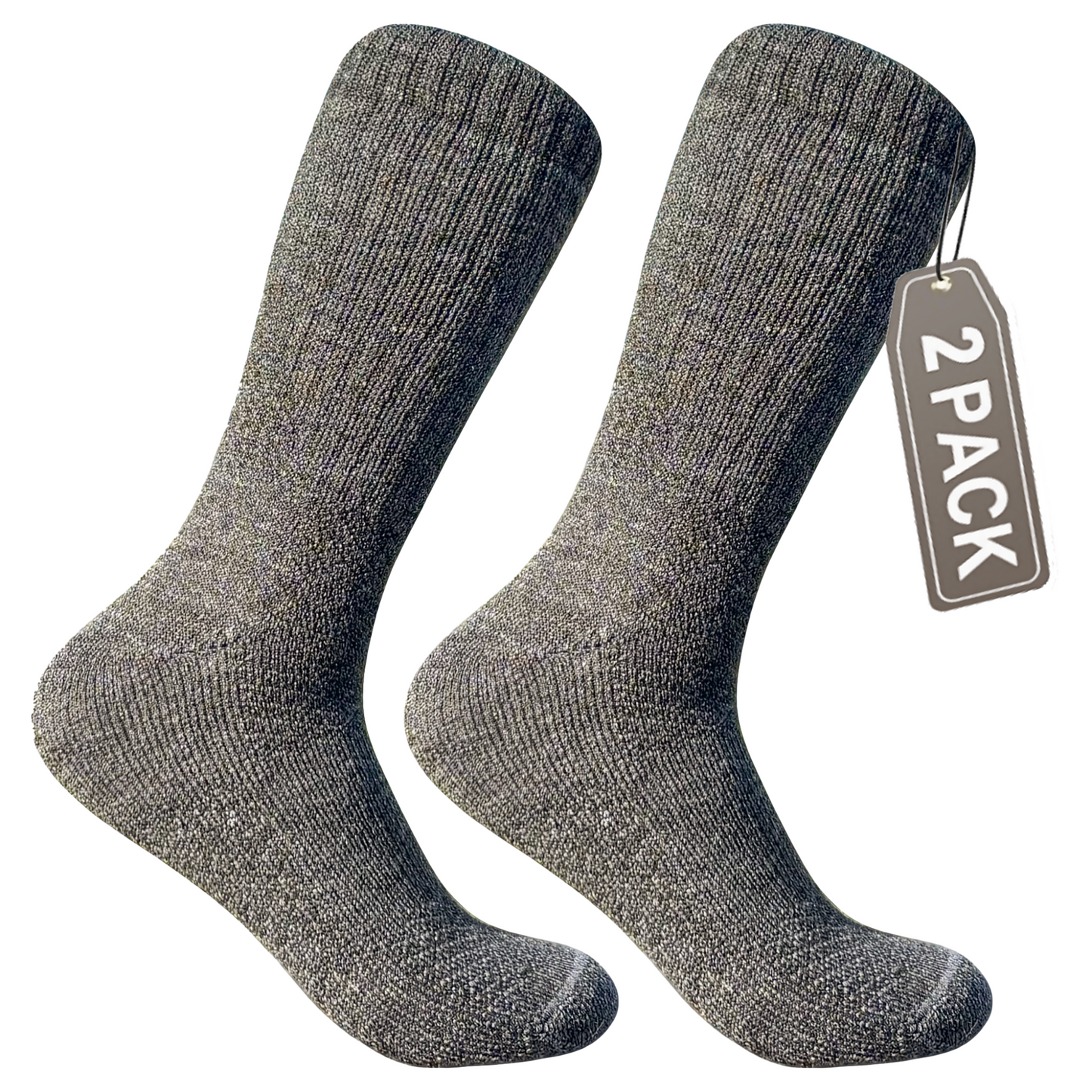 2-Pack Baby Alpaca Hiking Socks – Charcoal Grey | Rugged Style, Superior Comfort