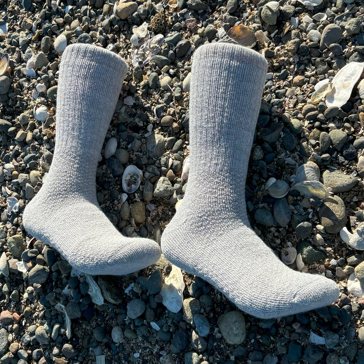 4-Pack Combo – Baby Alpaca Hiking Socks (2 Light Grey, 2 Charcoal) | Trail-Ready Comfort in Both Colors