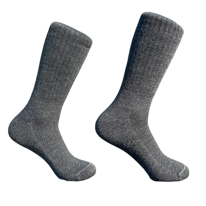 Baby Alpaca Hiking Socks – Crew – Charcoal Grey