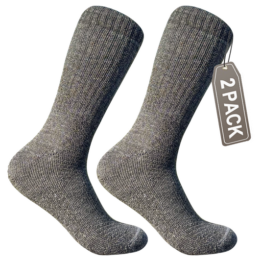 2-Pack Baby Alpaca Hiking Socks – Charcoal Grey | Rugged Style, Superior Comfort