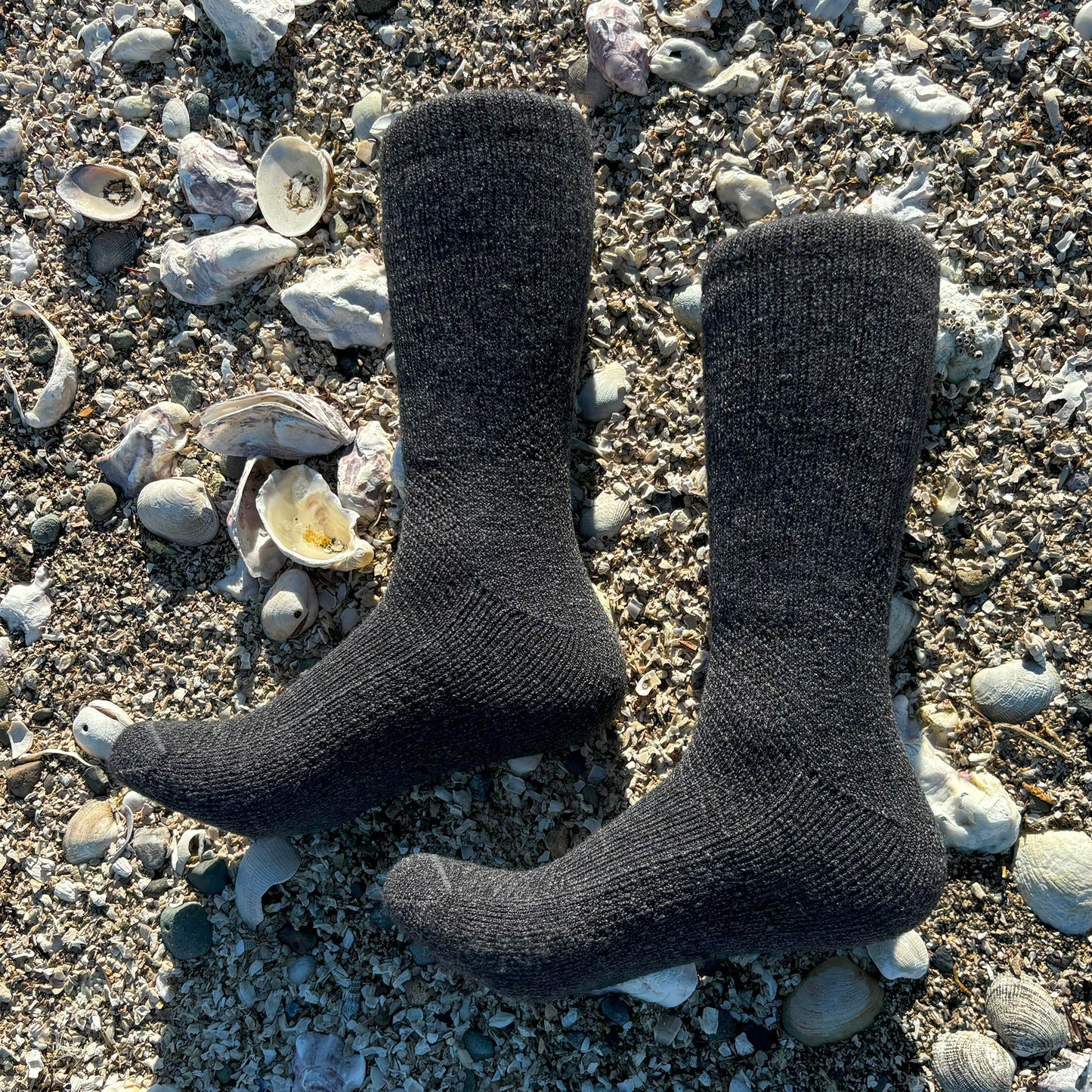 Baby Alpaca Hiking Socks – Crew – Charcoal Grey